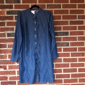J Jill L/S chambray dress NWT